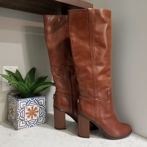 👢ALDO TAN LEATHER BOOTS